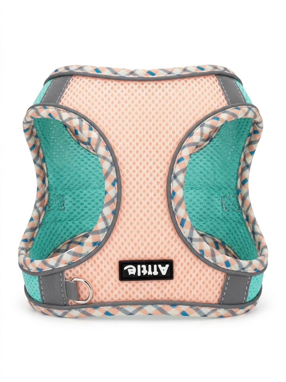 Aittle Breathable Mesh Pet Harness Peach and Teal Size Small New